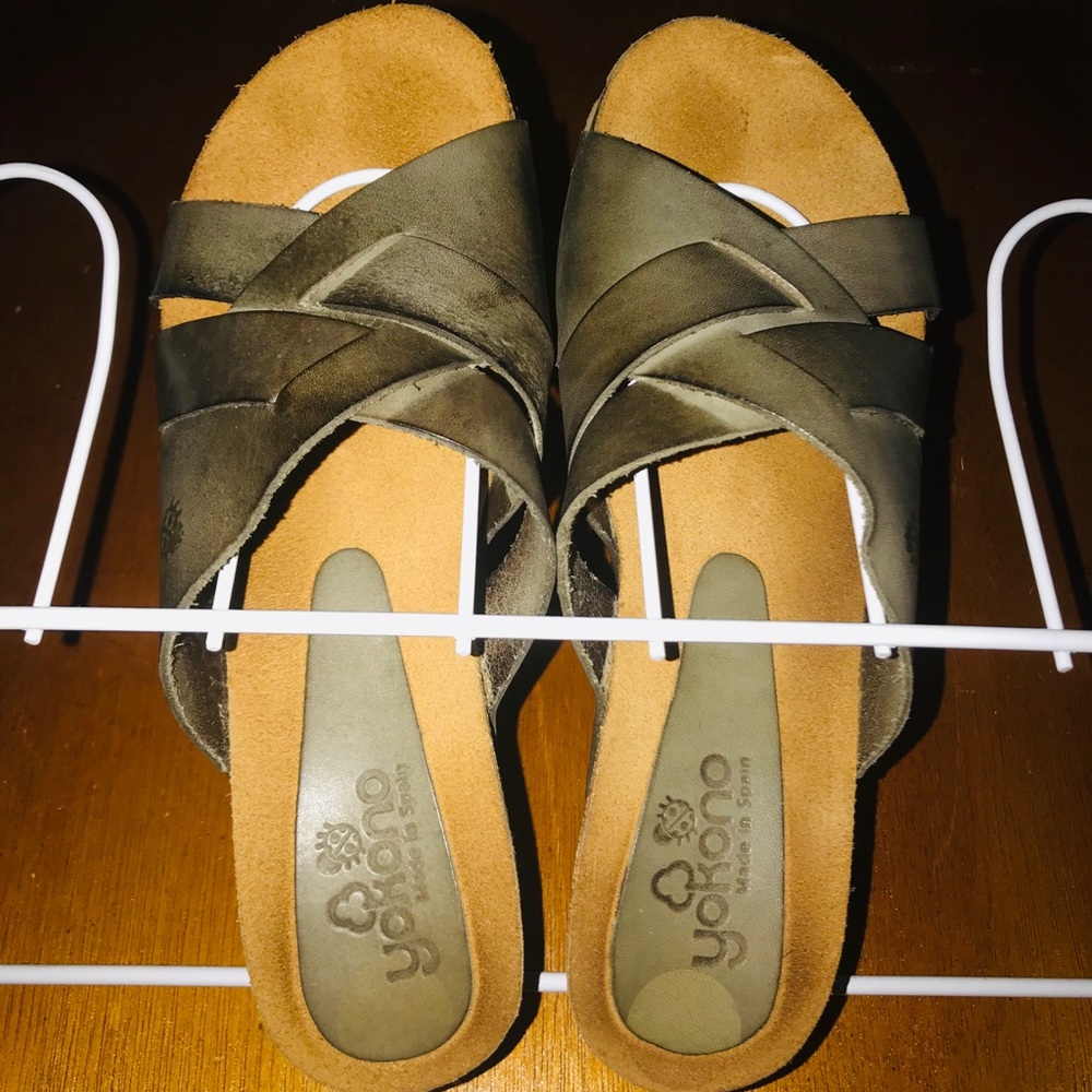 Yokono leather slip ons